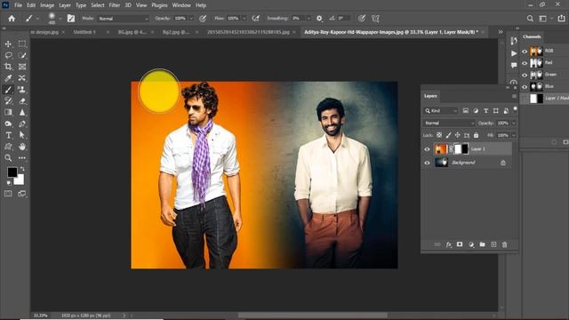 Masking in Photoshop | Layer Masking, Clipping Mask & Vector Mask Class-19 смотреть онлайн