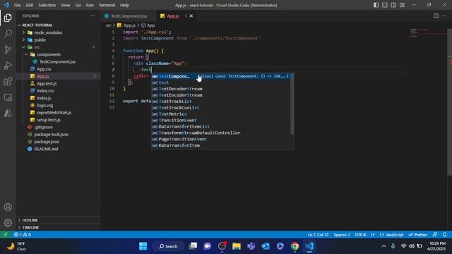 React Tutorial - How to create component смотреть онлайн