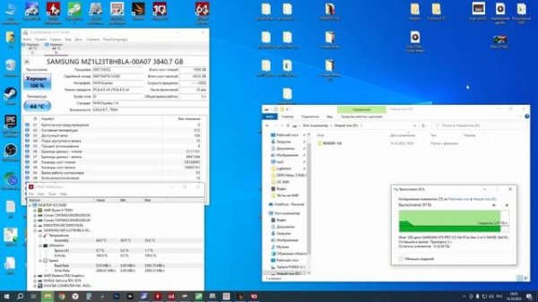 Длинный M.2 SSD - серверный SSD Samsung PM9A3 M.2 3.84TB (MZ1L23T8HBLA-00A07)