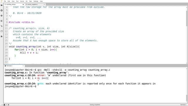 C Programming (Fall 2020) - Lecture 7.08 - Exercise (Arrays): Creating Arrays in Functions смотреть онлайн