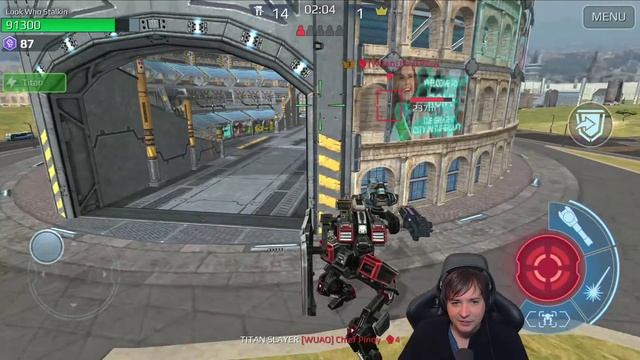 Tiny Tank Vs Champions League GARETH Mk2 War Robots Gameplay WR смотреть онлайн
