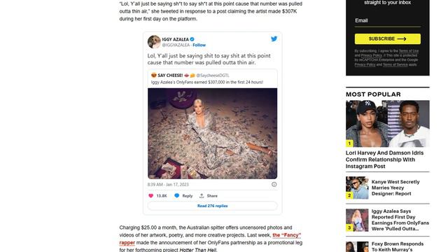 Iggy Azalea first day on only fans she made 300K. смотреть онлайн