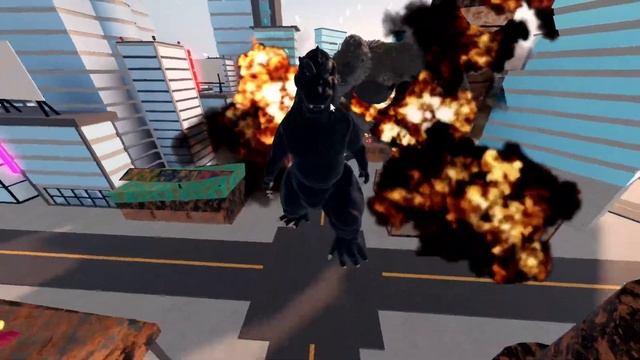 Kong 2021 Vs Gojira 1954 | Roblox Kaiju Universe смотреть онлайн