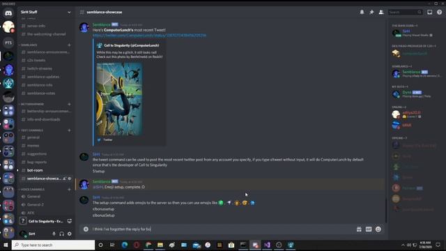 Semblance, the Discord bot for Cell to Singularity. смотреть онлайн