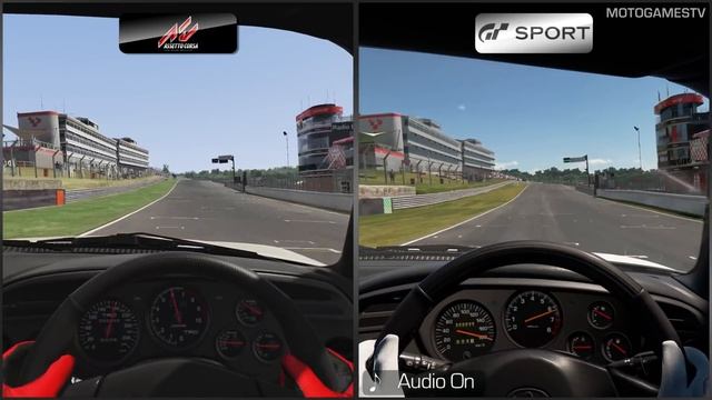 Assetto Corsa vs Gran Turismo Sport - Toyota Supra at Brands Hatch смотреть онлайн
