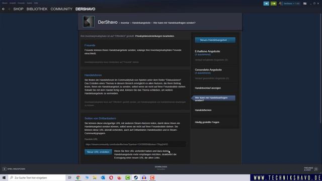 Steam Trade URL finden & ändern ✅ Tutorial смотреть онлайн