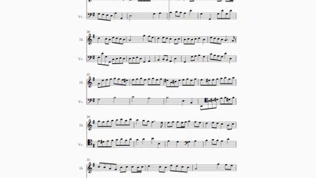 AUBERT Gavotta Op. 1 #1 for FLUTE and CELLO смотреть онлайн