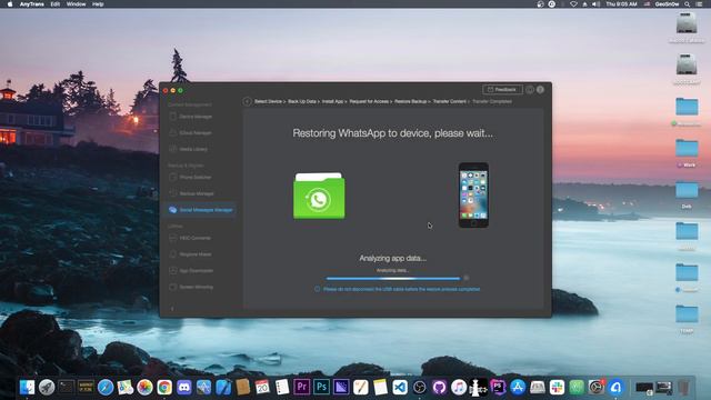 iOS 15.3 / 15.0 / 14.0 - How To Transfer WhatsApp Messages From Android To iOS Using AnyTrans смотреть онлайн