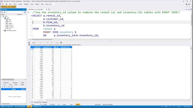 Let’s check movie rentals by the inventory list!/SQL LEFT, RIGHT JOIN/SQL Tutorial/Eng, Kor Sub смотреть онлайн