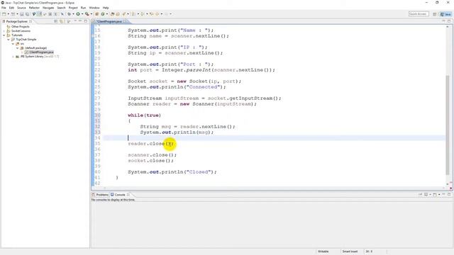 JAVA NETWORK : TCP Chat (Stream Socket) [Part 03 : Client - Receive Message From Server] смотреть онлайн