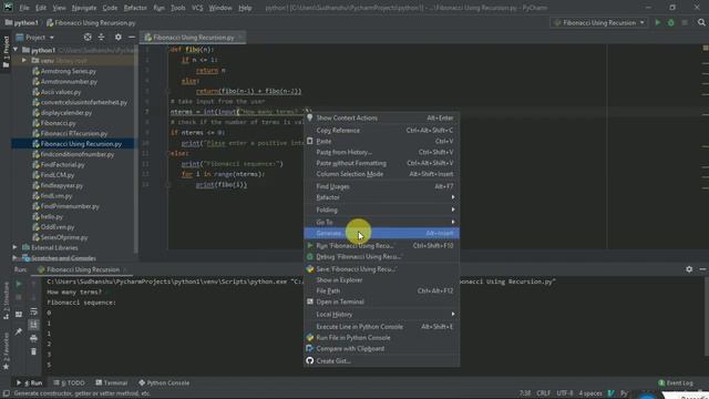 #10 Find Fibonacci series Using recursion in Python смотреть онлайн