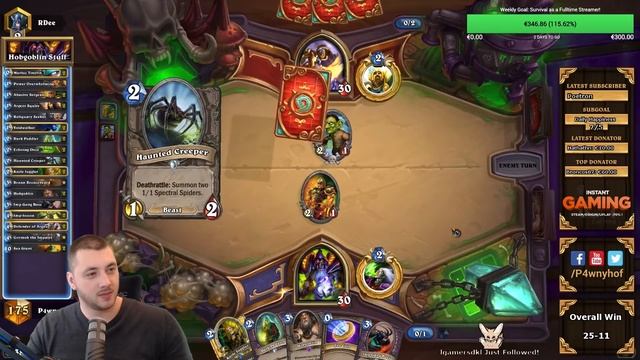 [Hearthstone] Hobgoblin Brann Zoo - TINYFIN FOR THE WIN! [Constructed Gameplay] смотреть онлайн