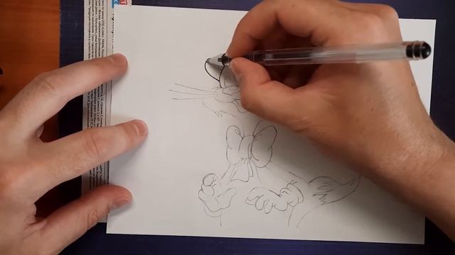 Как рисовать, если не умеешь? Кот Леопольд гелевыми ручками! смотреть онлайн
