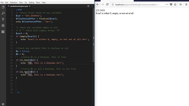 43 How to use Variable Handling Function in PHP - PHP & MySQL Tutorial in Urdu (Basic to Advance) смотреть онлайн