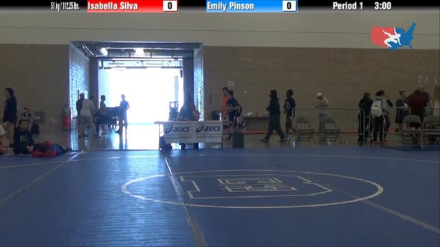 FILA Junior 51 kg / 112.25 lbs. - Isabella Silva vs. Emily Pinson смотреть онлайн