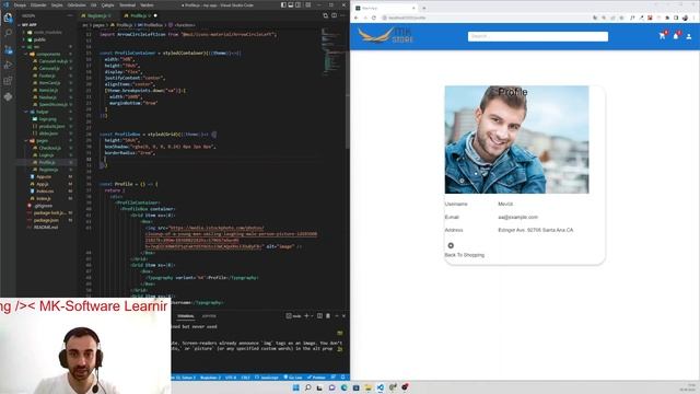 REACT E-COMMERCE APP - 8 Profile смотреть онлайн