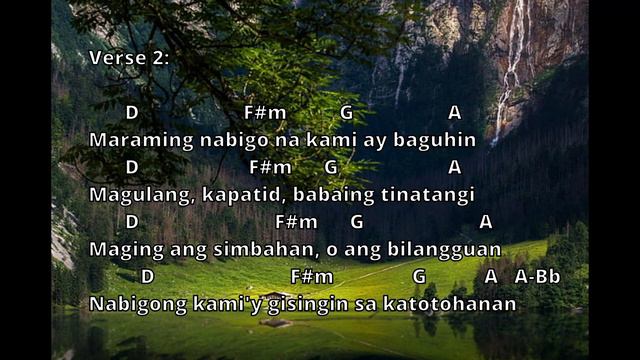 ISANG DAKOT NG KANYANG HIMALA Lyrics & Chords - Shalom Singers смотреть онлайн