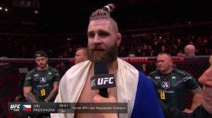 UFC 295: Иржи Прохазка - Слова после боя