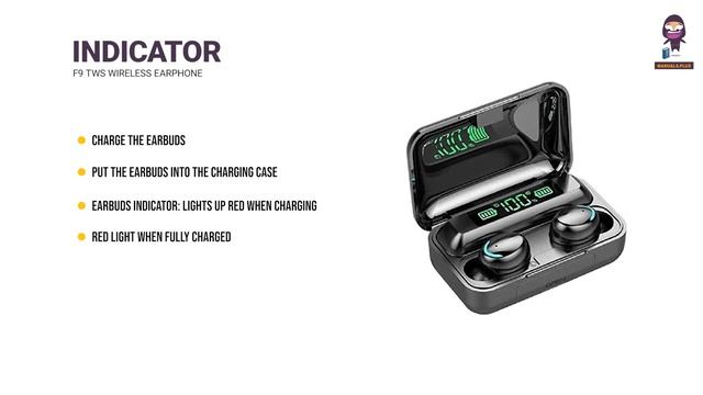F9 Earbuds Manual: TWS Bluetooth Pairing & User Guide смотреть онлайн