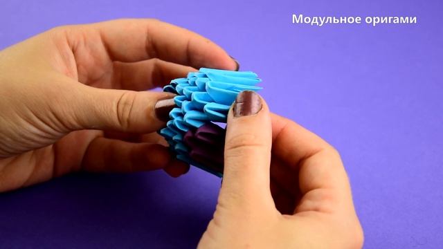 Как сделать павлина из бумаги (оригами из модулей). Пошаговая сборка, мастер класс. смотреть онлайн