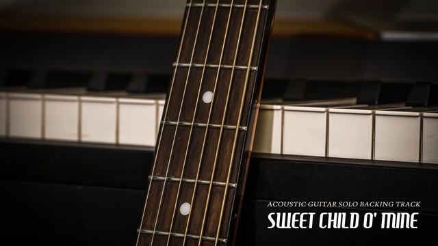 Sweet Child 'O Mine Solo - Guns 'N Roses | Acoustic Guitar Backing Track смотреть онлайн