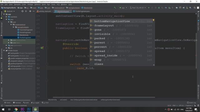 Android Bottom Navigation Bar / View / Tabs with Fragments смотреть онлайн
