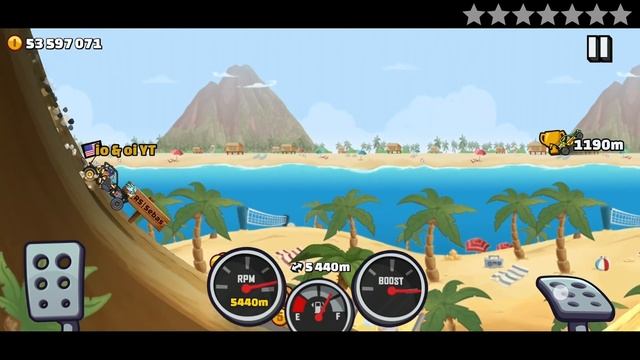 Hill Climb Racing 2 - 10000m with DUNE BUGYY in BEACH смотреть онлайн