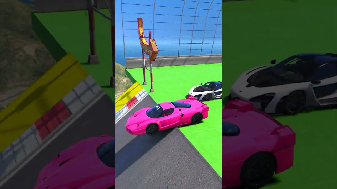 КАК ВЫСОКО В НЕБО УЛЕТИТ ЧИТ ТАЧКА С ОГРОМНОГО ТРАМПЛИНА? ПРЫЖКИ В ВЫСОТУ ГТА 5! #shorts смотреть онлайн