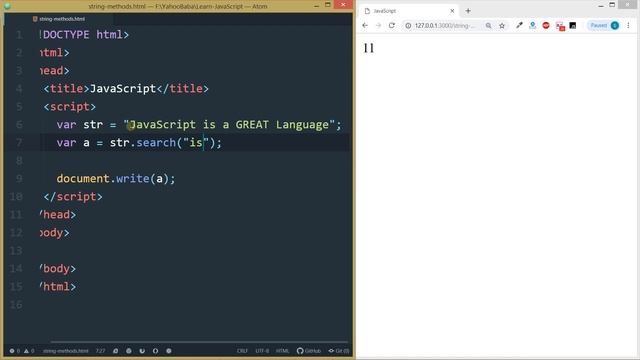 JavaScript String Methods Tutorial in Hindi / Urdu смотреть онлайн