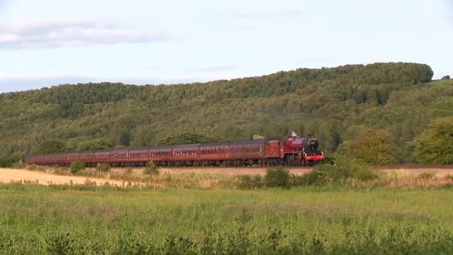 LMS 5XP No.45699 'Galatea' hauls 'The Scarborough Spa Express' - 24th August 2017 смотреть онлайн
