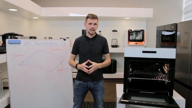Духовки Midea. Урок 6. Решетка с функцией STOP смотреть онлайн