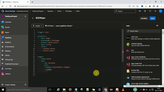 How to use parameters in azure YAML CI/CD pipelines | What is parameters in YAML CI/CD pipelines | смотреть онлайн