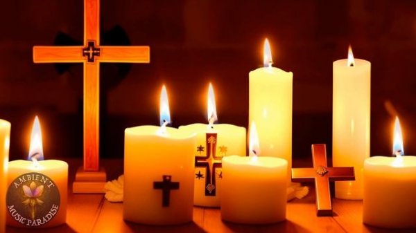 Church Choir Music and Candlelight: Ambient Choral Harmony and Flickering Candles for Prayer & Peac