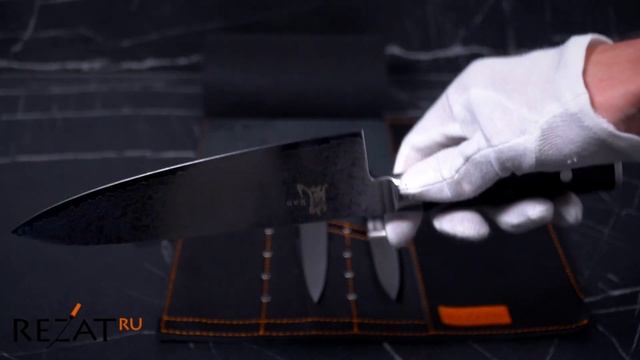 Набор ножей для кухни Yaxell Ran поварская тройка в сумке-скрутке от Rezat.Ru смотреть онлайн