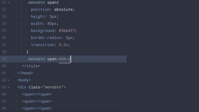 Animated Menu Toggle Button using HTML CSS and JavaScript | HTML CSS Hamburger смотреть онлайн