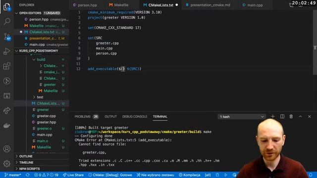 Narzędzia programisty: CMake смотреть онлайн