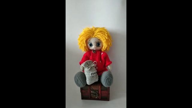 вязанная игрушка- оберег,домовёнок Кузя.. смотреть онлайн