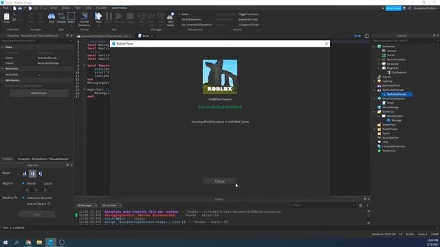Messaging Service - Roblox Scripting Tutorials смотреть онлайн