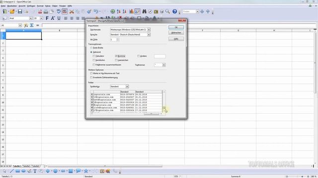 CSV Datei öffnen / importieren (OpenOffice Calc) смотреть онлайн