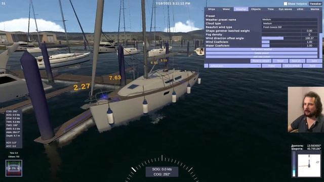 Презентация нашего яхтенного симулятора YachtSim (Демо)
