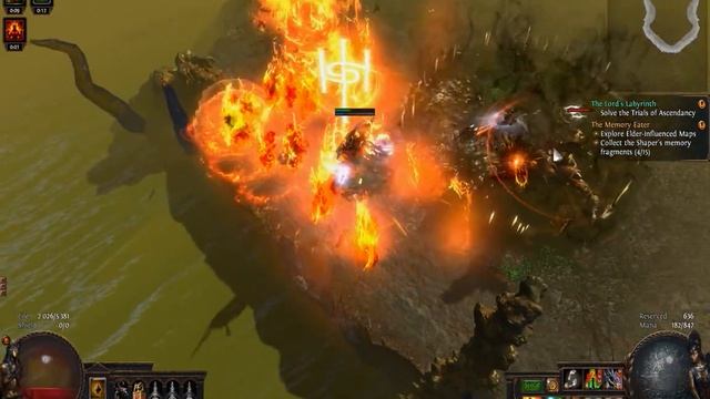 Path Of Exile 3.1 War for the Atlas - The Enslaver - Gladiator sunder SSF смотреть онлайн