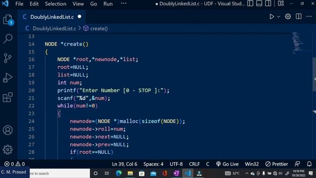 #13: Creation of Linked List with Full Code | Doubly Linked List смотреть онлайн
