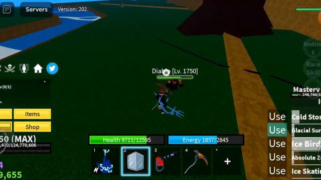 BloxFruit Awakened Ice Fruit Vs Diablo Elite Boss The Path To Tushida Roblox смотреть онлайн