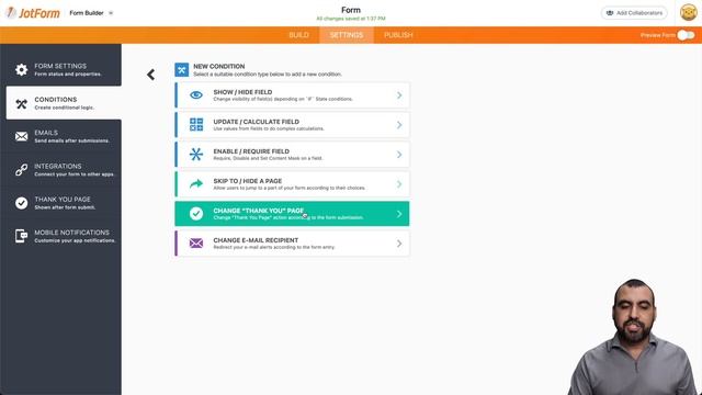 Jotform Conditional Logic Tutorial смотреть онлайн