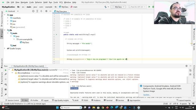 Android Apps com Java e kotlin - Strings смотреть онлайн
