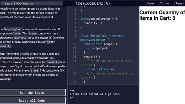 FCC - Override Default Props - SOLUTION !!! смотреть онлайн