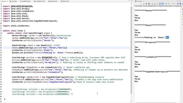 Java Interview Types of List смотреть онлайн