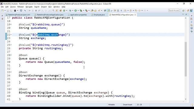 How to Send Messages to RabbitMQ Broker and Queues with Spring Boot смотреть онлайн