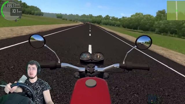 ВНУК ПРОКАТИЛ ДЕДА НА МОТОЦИКЛЕ - RP в CITY CAR DRIVING + РУЛЬ смотреть онлайн