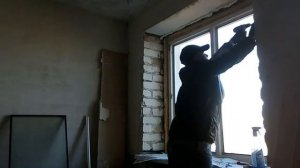 Демонтаж пластикового окна.